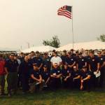 Bothell firefighters alongside their Oregon counterparts while deployed to the Eagle Creek fire last month. Courtesy of Mike Groff