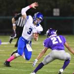Bothell&rsquo;s Jacob Sirmon runs through the North Creek defense. Courtesy of Greg Nelson
