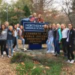The Northshore Middle School Titan girls soccer team won the district championship with a 7-0 record. The team of seventh- and eighth-grade students are an accomplished group of student athletes both on and off the field, said coach Jay DeGraff. They are, from left to right: Julie Bourdon, Sam Barrios, Ashley Sloan, Danica Grotle, Sophia Lamaazi, Maddie Euwbanks, Ellie Hakamada, Jessica Lundberg, Kirsten Mackey, Julia Monson, Bella Villarreal Elizondo, Riley McQuade, Sydney Root, Ameila West, Olivia Levy and Ruby Bennett. Not pictured: Teagan Gonzales. Courtesy photo
