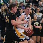 Bothells Jake Medjo, right, battles Inglemoors Stephen Vaught for positioning in the second round of the 4A KingCo tournament last season. Reporter file photo
