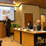 Kenmore Mayor David Baker discusses the various projects around the city that would be funded by the states capital budget, if passed. Kailan Manandic, Bothell/Kenmore Reporter