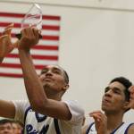 Bothells DaVicious Wilson and his teammates soak up the postgame celebration. Andy Nystrom, Reporter