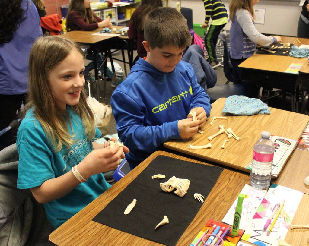 Students worked in teams to complete assigned tasks. Blake Peterson, Bothell/Kenmore Reporter