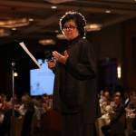 Bellevue resident Sheryl Willert serves on Kinderings Board of Directors, and gave a speech during the program introducing the Mimi Siegel Innovation Fund. Photo courtesy of HRV Media