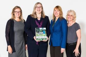 (Left to Right) Kristine Kenney, Kelly Snyder, Julie Blakeslee and Amy Van Dyke. Photo courtesy of UW Bothell