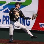 Inglemoors Jacob Liedle tracks down the ball and makes a catch in center field. Andy Nystrom / staff photo