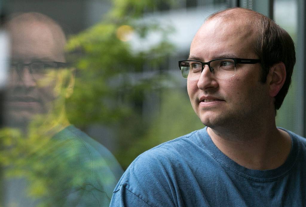 Titus Will of Snohomish received an erroneous bill from The Everett Clinic for $1.36 million for a visit to a walk-in clinic. Will works in billing for ATT, so he understands billing snafus. (Kevin Clark / The Herald)