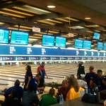 Special Olympics USA Games athletes pack the lanes and spectators fill the Kenmore Lanes building this morning for the male and female singles finals. Traditional and unified team male and female doubles finals will take place from 8:30-11:30 a.m. July 3-5 at Kenmore Lanes. Full story to come in the July 13 edition of the Bothell Kenmore Reporter. Andy Nystrom / staff photos