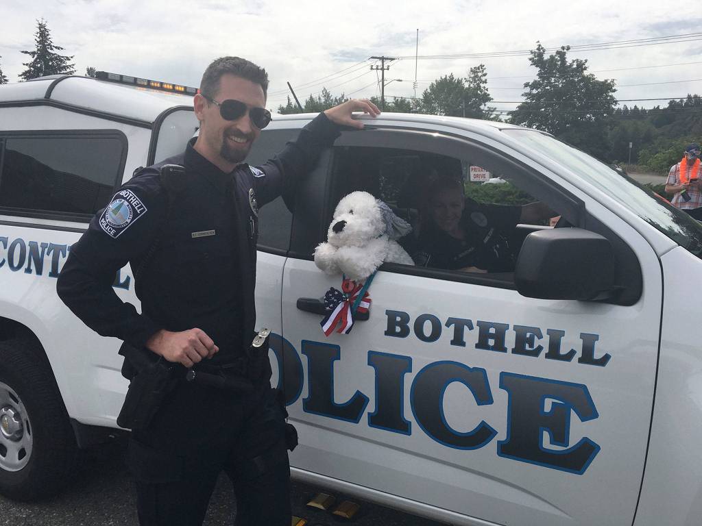 Bothell police keep the community safe during the Freedom Festival. Photo courtesy of the city of Bothell