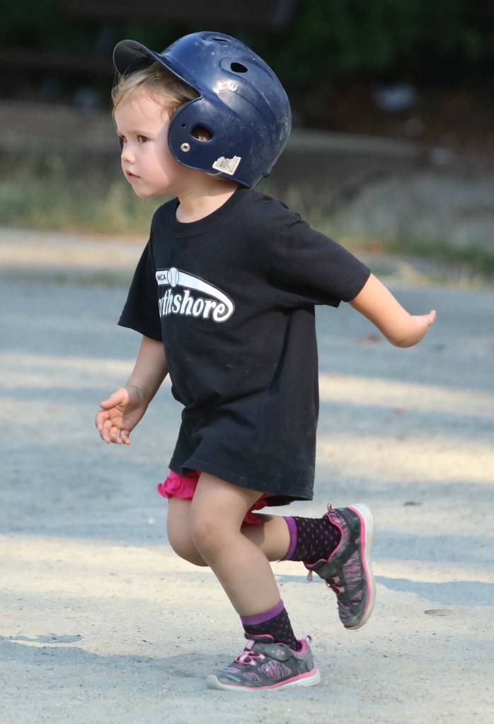 Natalie Lantz heads toward second base. Andy Nystrom /staff photo
