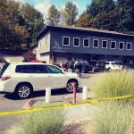 Police have also blocked off the Alyssa Burnett Adult Life Center . Aaron Kunkler/staff photo