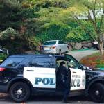 Police investigate the scene of the shooting. Photo courtesy of the city of Bothell