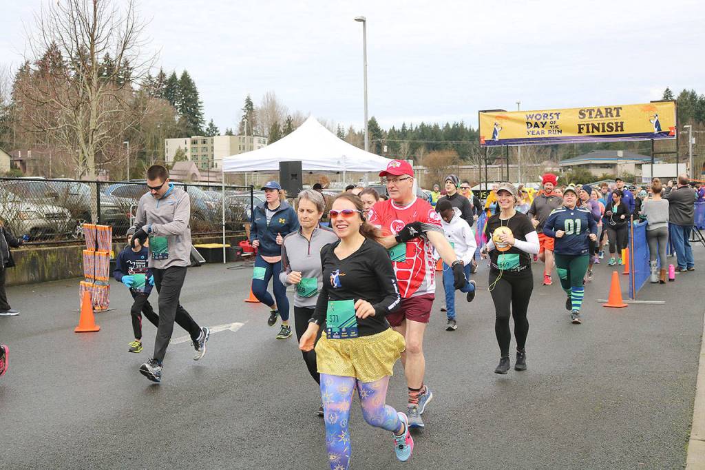 Heifer International was the charity recipient and partner of the Worst Day of the Year Run. Stephanie Quiroz/staff photo.