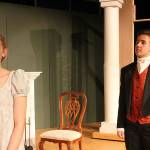 Both Held and Trott have been acting since early elementary school and say they are happy to play alongside each other in Pride and Prejudice. Madison Miller/staff photo.