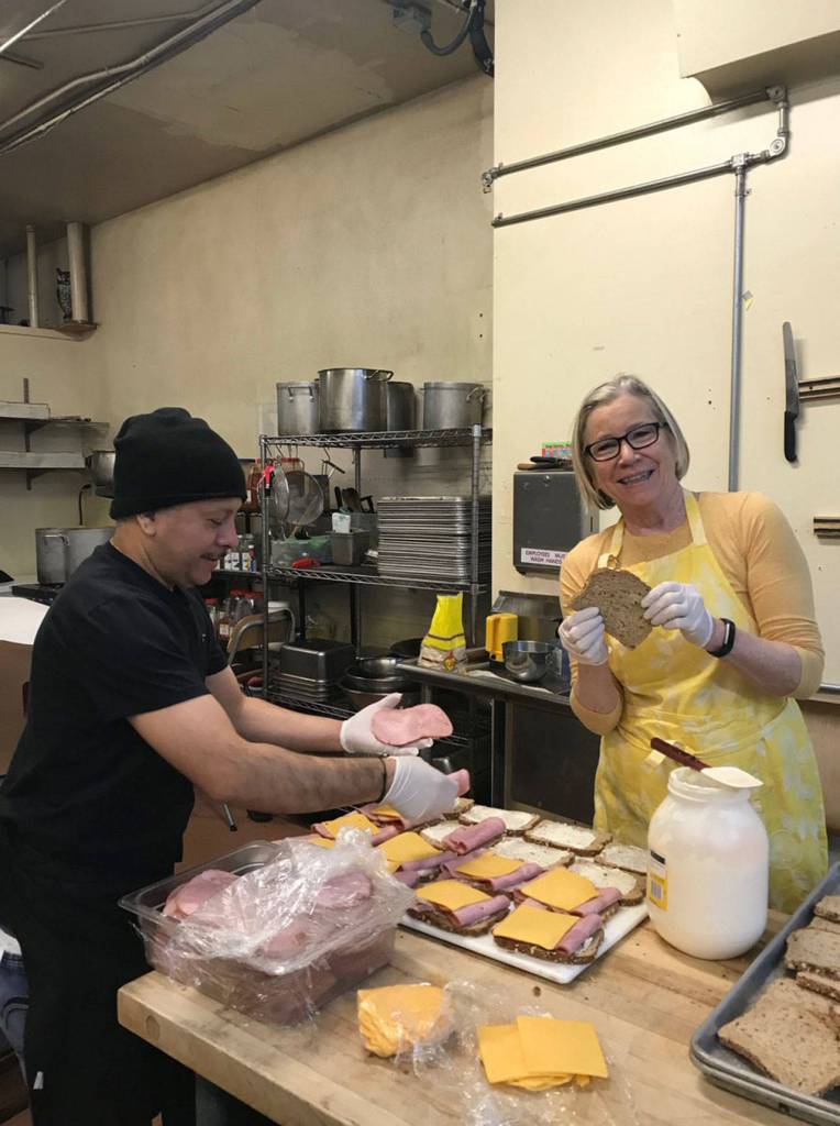 Volunteers for the program included community members district staff, with food donations from local restaurants and grocery stores. Photo courtesy of Northshore School District Twitter