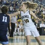 Inglemoors Katelyn Laccinole pursues the ball. Andy Nystrom/ staff photo