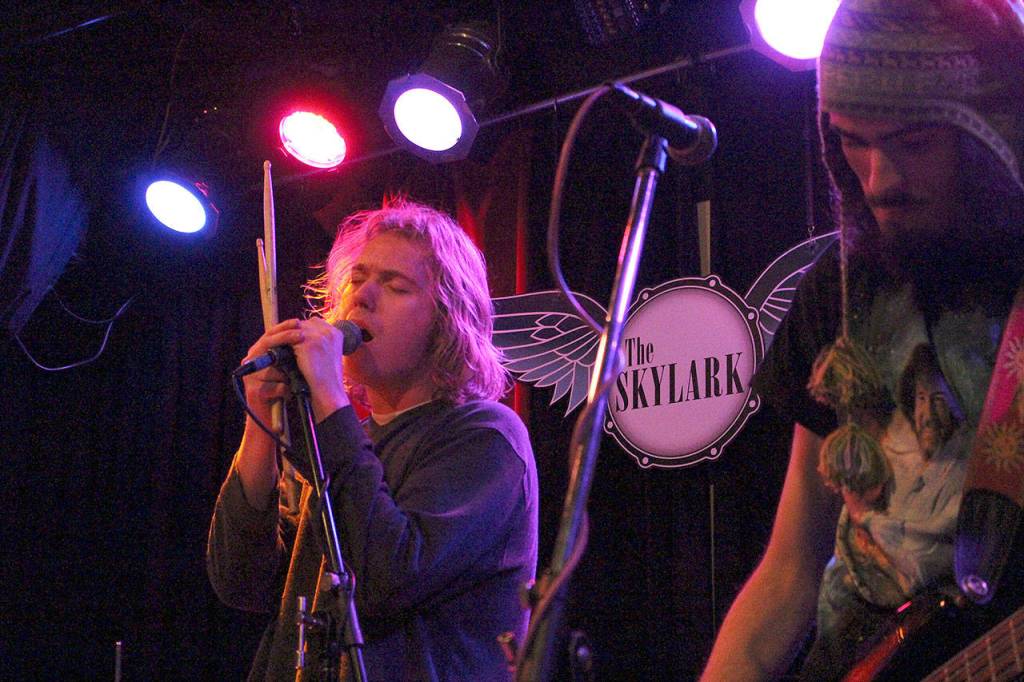 Asterhouse performs at the Skylark in West Seattle to raise money for the Northshore Fire Foundation. From left: John Thornburg and Julio Posada. Madison Miller/staff photo