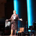 Dr. Michelle Reid addresses over 180 people at the second annual State of Our Schools event on Feb. 27. Madison Miller/staff photo