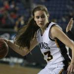 Inglemoors Jenna Troy works the ball inside against Central Valley. Andy Nystrom / staff photo