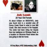 The case of Jody Loomis was highlighted in a deck of cold-case playing cards created by the Snohomish County Sheriffs Office in 2008. (Snohomish County Sheriffs Office)