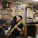 Frank Smith, Kyle Lever and Peter Fink of Mister Blank perform Go Doctor at Vortex. Madison Miller / staff photo