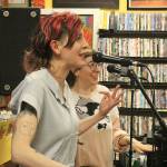 Rachel McDonald and Jessica Rawlings of Ouija Boob perform at Vortex for Record Store Day. Madison Miller / staff photo