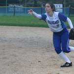 Bothells Reese McDonald throws a runner out at first. Andy Nystrom / staff photo