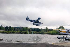 Photo courtesy of Sky Terry and TJ Terry                                Volunteer pilots throughout the West Coast contributed to the disaster logistics drill on April 27. Kenmore Air served as a base of operations as it would in a real disaster.