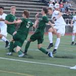 Inglemoors Nic Grotle scores to give the Vikings a 1-0 victory over Redmond on May 7. Andy Nystrom / staff photo