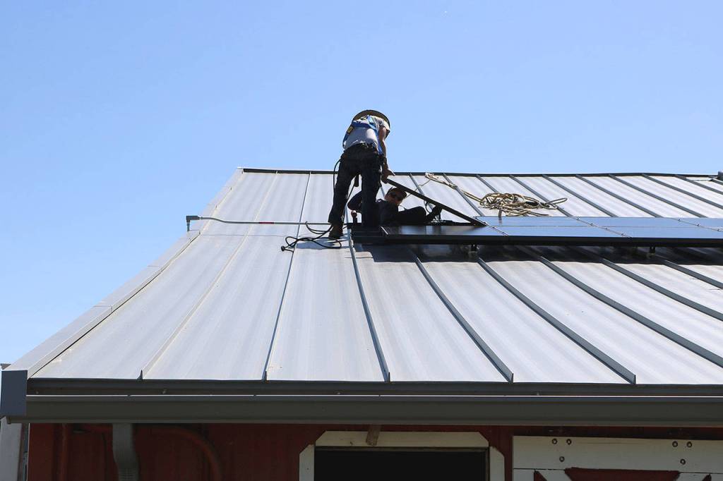 The donated solar solar energy system will produce 4000 kilowatt hours per year, which will reduce Little Bits electric bill by nearly half. Stephanie Quiroz/staff photo