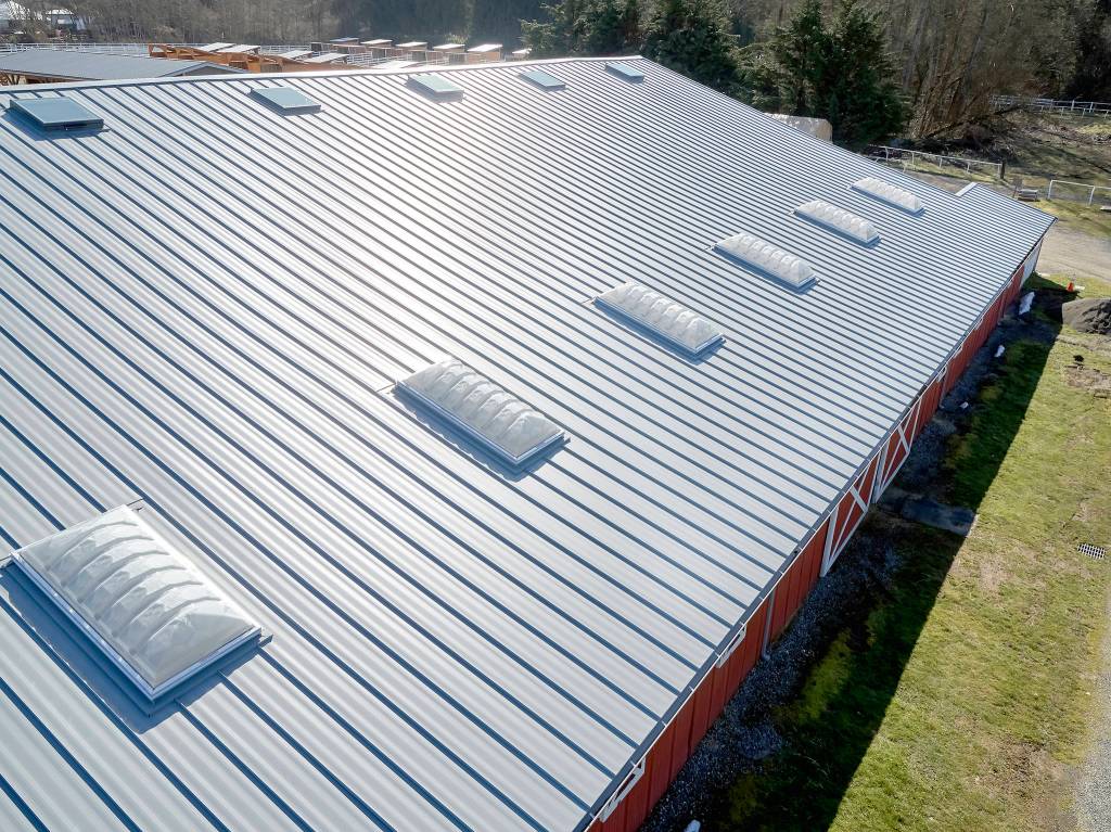 The new roof before the system was installed. Courtesy photo of Doug Adams