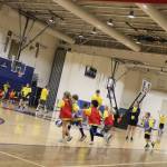 Players cover the court during the Cedar Park Christian summer basketball camp on June 27. Andy Nystrom/ staff photo