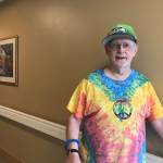 Samantha Pak/staff photos                                Leonard Larson is one of the artists featured in The Art of Alzheimers exhibit, which is currently displayed at The Gardens at Town Square.