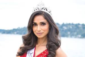 Photo courtesy of Neelam Chahlia                                 Redmonds Neelam Chahlia crowned as Mrs. Washington America and competing for the national Mrs. America title on Aug. 26.
