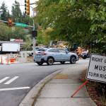 Blake Peterson/staff photo                                Construction around Northeast 153rd Place.