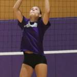 Jaguar senior Jenna Howard sets up a teammate. Andy Nystrom/ staff photo