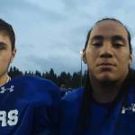 Trent Suckut, left, and Elijah Vaotogo play up front on both sides of the ball for the Bothell Cougars. Andy Nystrom/ staff photo