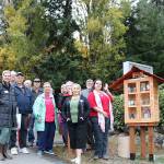 Northlake Lutheran Church members gathered on Oct. 22 for the unveiling of the new Little Free Pantry at 6620 NE 185th St. in Kenmore. Stephanie Quiroz/staff photo