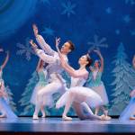 Photo courtesy of Wade Heninger                                Dancers Rafe Dahlinger and Nina Nemtchinov as characters Cavalier and Big Clara, respectively.