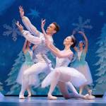 Photo courtesy of Wade Heninger                                Dancers Rafe Dahlinger and Nina Nemtchinov as characters Cavalier and Big Clara, respectively.