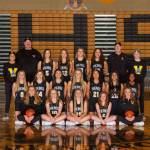Inglemoor Highs girls basketball squad. Courtesy of the Vikings Twitter page