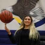 Cedar Park Christian senior Irena Korolenko, spinning the ball in the Eagles gym, has committed to play for Seattle University next season. Andy Nystrom/ staff photo