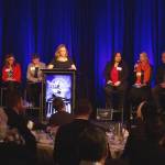 Blake Peterson/staff photo                                From left, Debra Entenman, Tana Senn, Lisa Callan, Brandi Kruse, Manka Dhingra, Patty Kurderer, Roger Goodman and My-Linh Thai at the event.