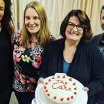 From left to right: The Cake stars Roz Cornejo (Macy), Stephanie Spohrer (Jen), Amy Gentry (Della) and Jack Lush (Tim). Photo courtesy As If Theatre.