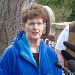 The experiences Pat Herrick had communicating with Life Center regarding her mother Louises passing this morning was a catalyst for the press conference. Blake Peterson/staff photo