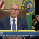 Washington Gov. Jay Inslee delivers a statewide TV address Monday. (TVW)
