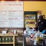 Carolina Smoke owner David Hayward takes an order over the phone. Olivia Vanni/staff photo