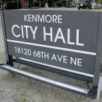 Kenmore City Hall sign. Blake Peterson/staff photo