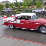 One of the many cars that celebrated 13-year-old Anthony Lawson on his birthday. Photo courtesy of Theresa Lawson.