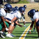 The Todd Beamer Titans football team during a 2019 summer practice. Olivia Sullivan/staff photo
